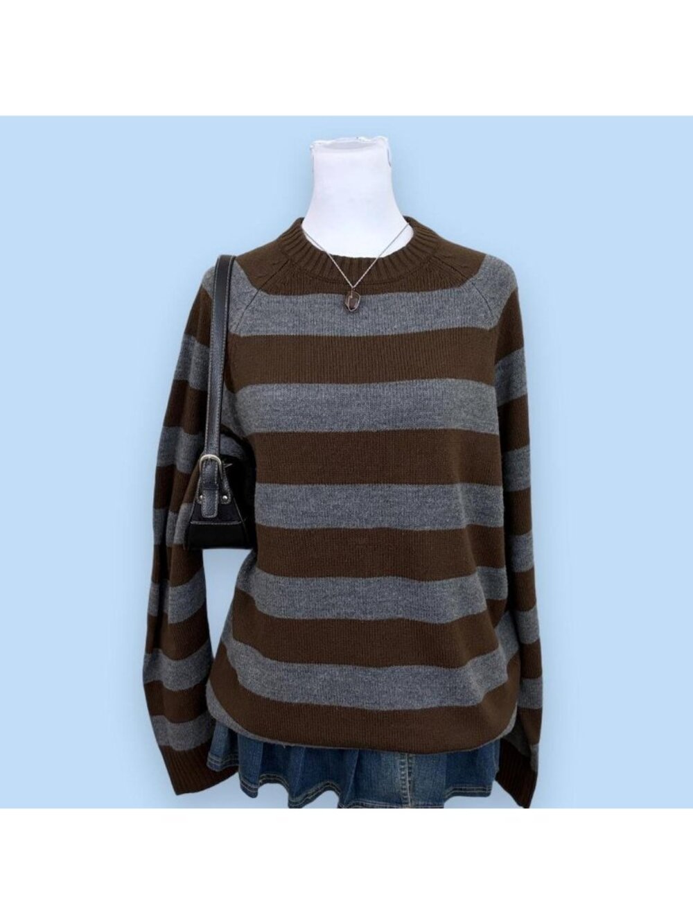 2010s striped emo alt skater grunge sweater